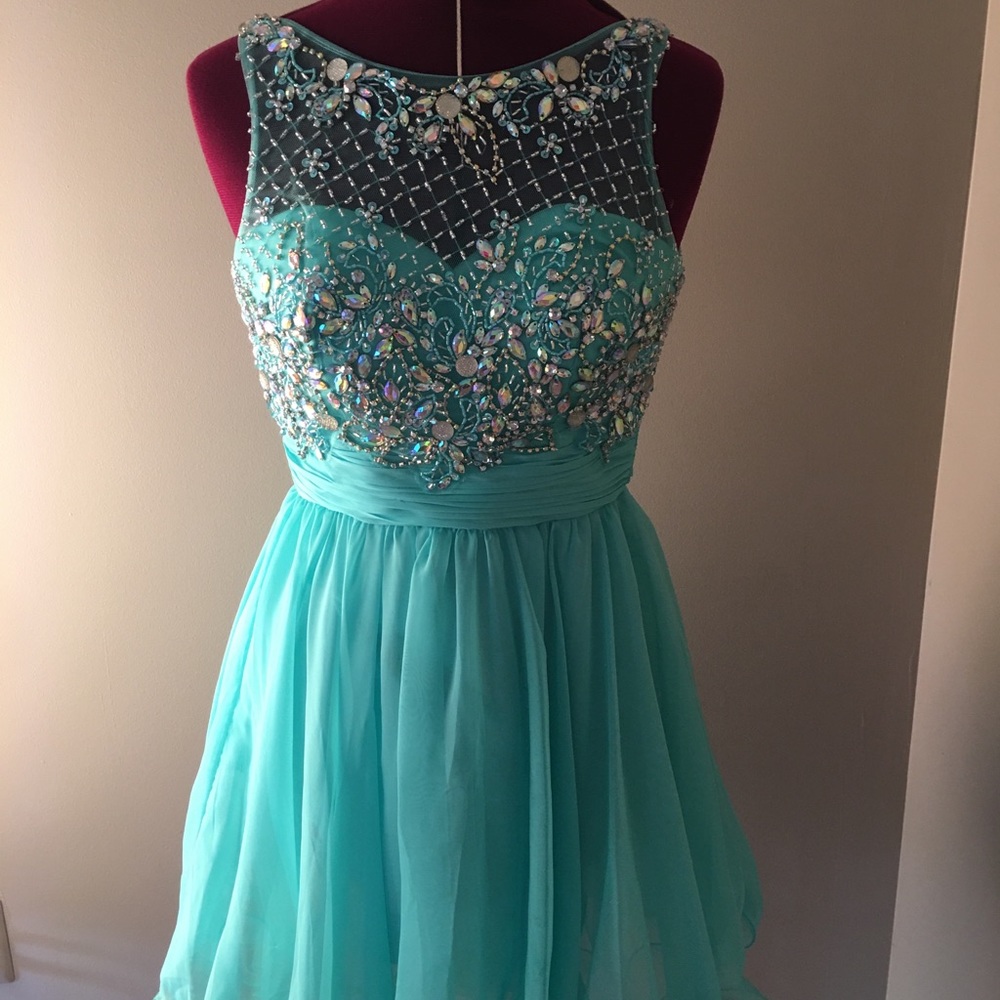 Homecoming turquoise dress